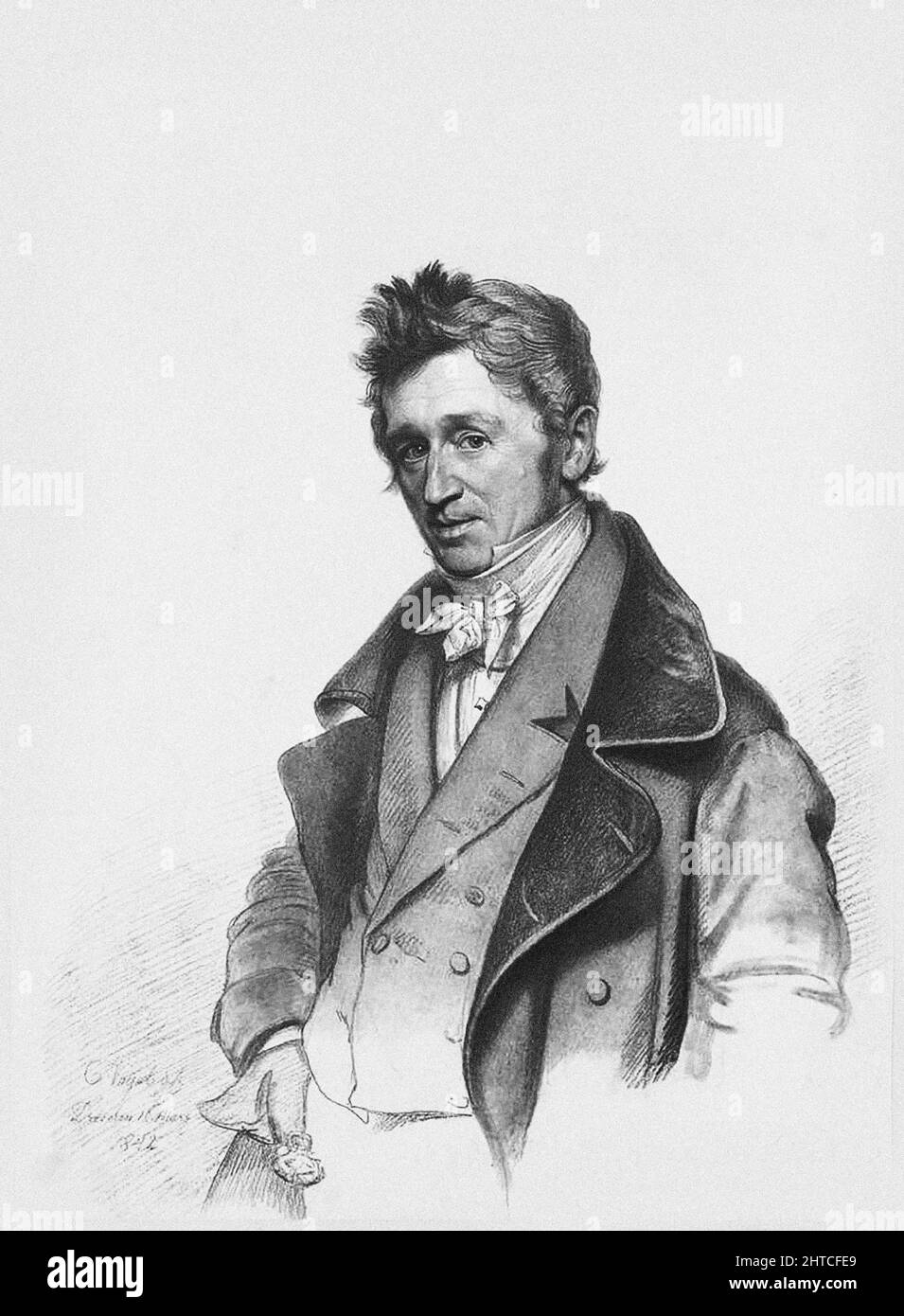 Ritratto del pianista e compositore August Alexander Klengel (1783-1852), ca 1820. Collezione privata. Foto Stock
