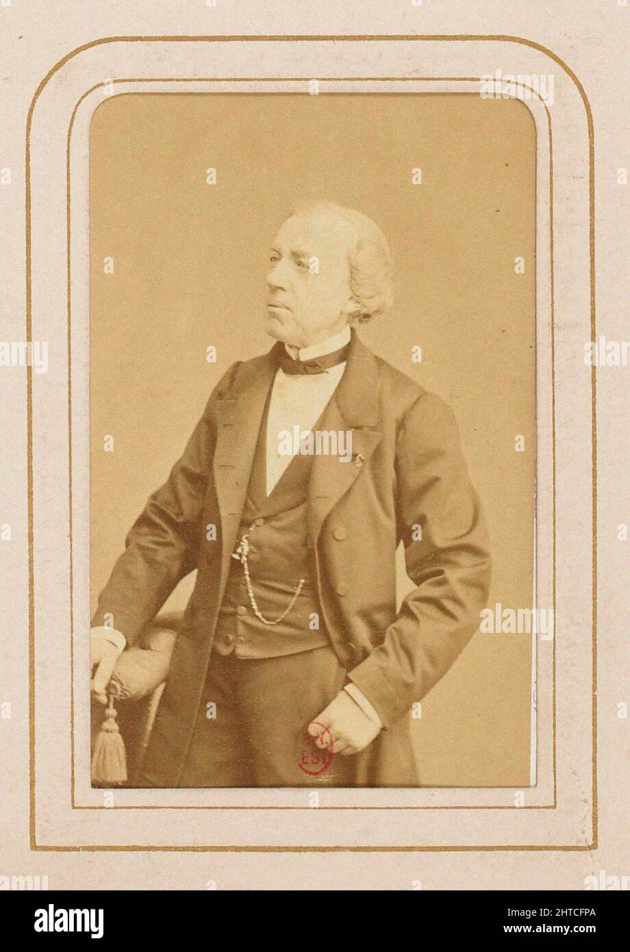 Ritratto dell'organista e compositore Fran&#xe7;ois Benoist (1794-1878). Trovato nella raccolta della Biblioth&#xe8;que Nationale de France. Foto Stock