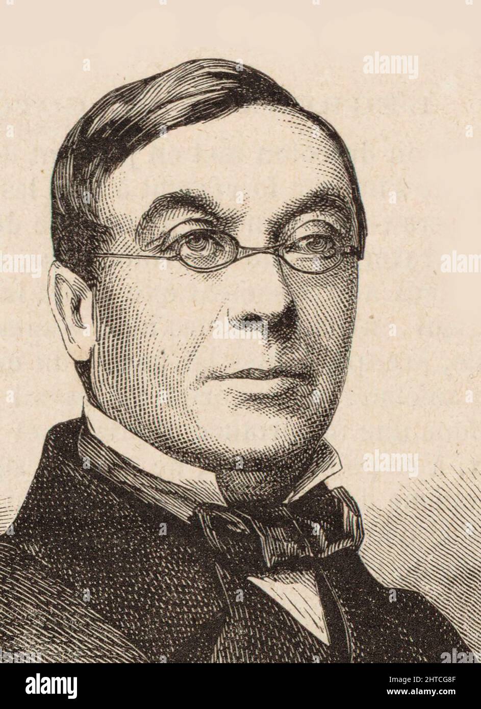 Ritratto del direttore e compositore Louis Dietsch (1808-1865), 1865. Collezione privata. Foto Stock