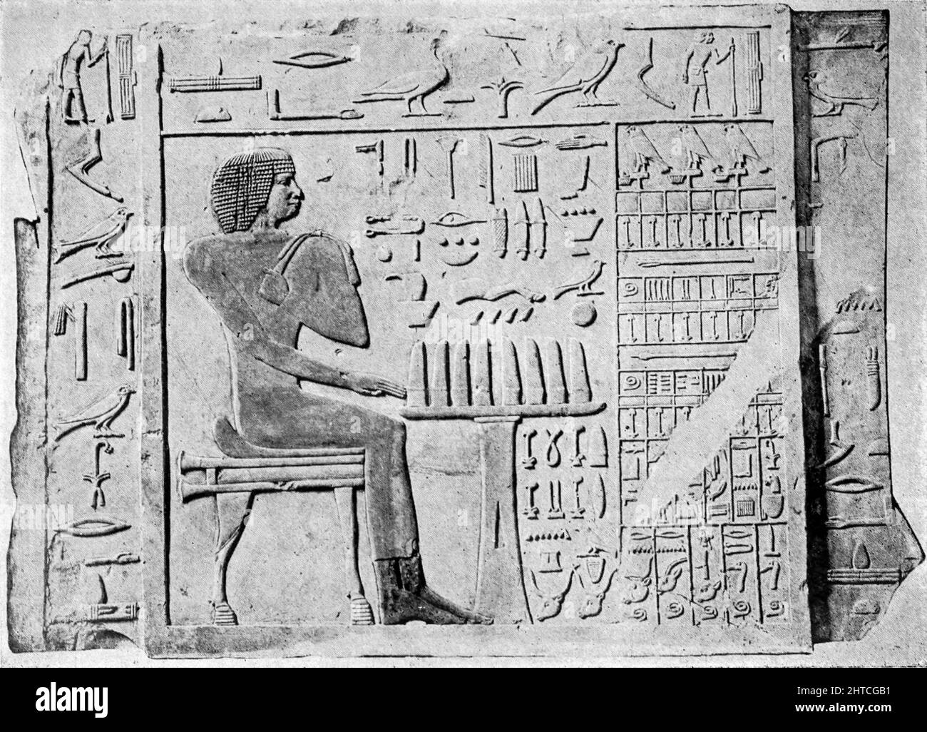 Rahetep, un sacerdote IV o Vth Dynasty dal libro " Miti e leggende : antico Egitto " di Lewis Spence, pubblicato Boston : D.D. Nickerson 1910 Foto Stock