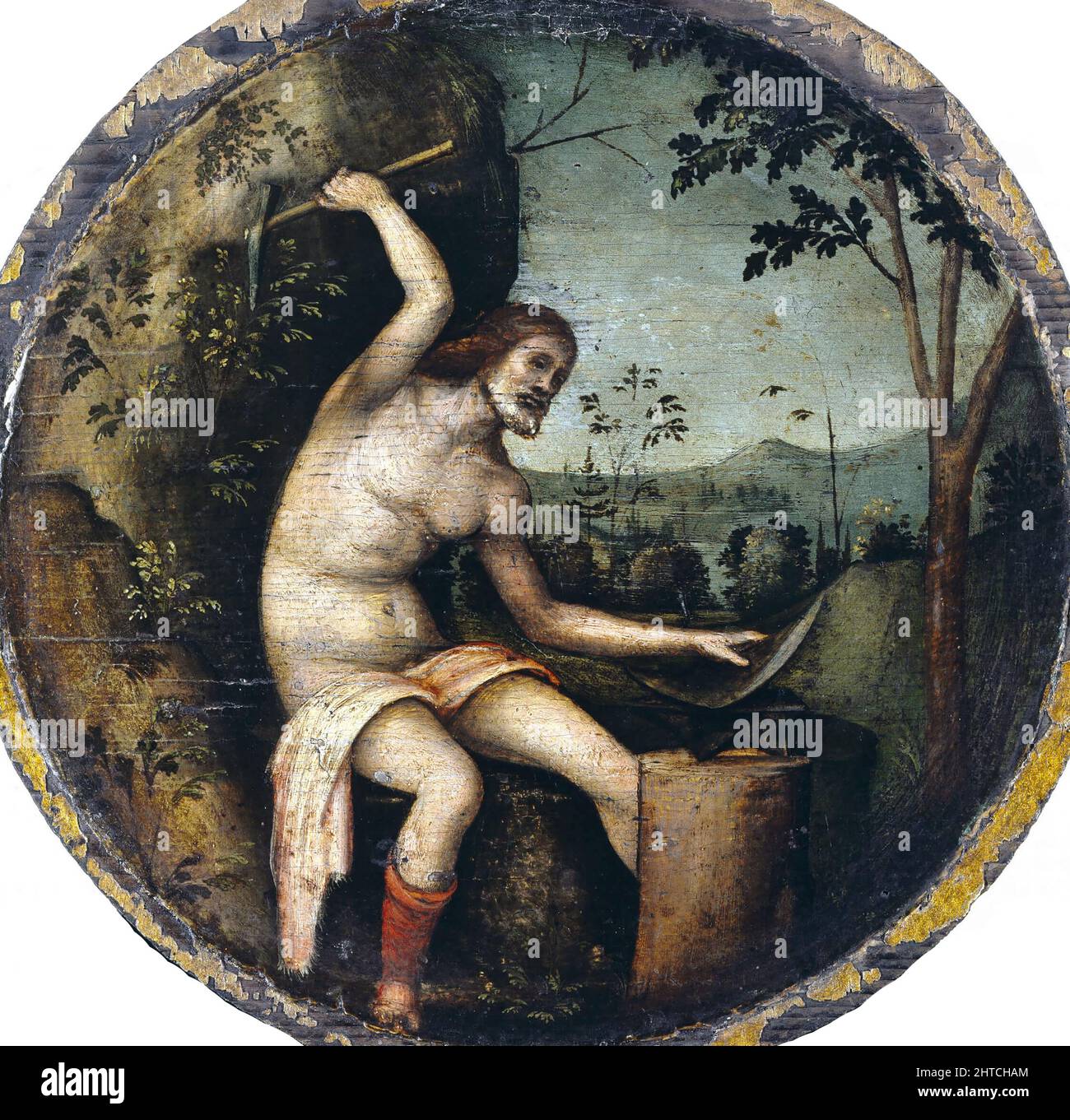 Vulcan, ca. 1505-1510. Trovato nella Collezione dell'Accademia Carrara di Bergamo. Foto Stock
