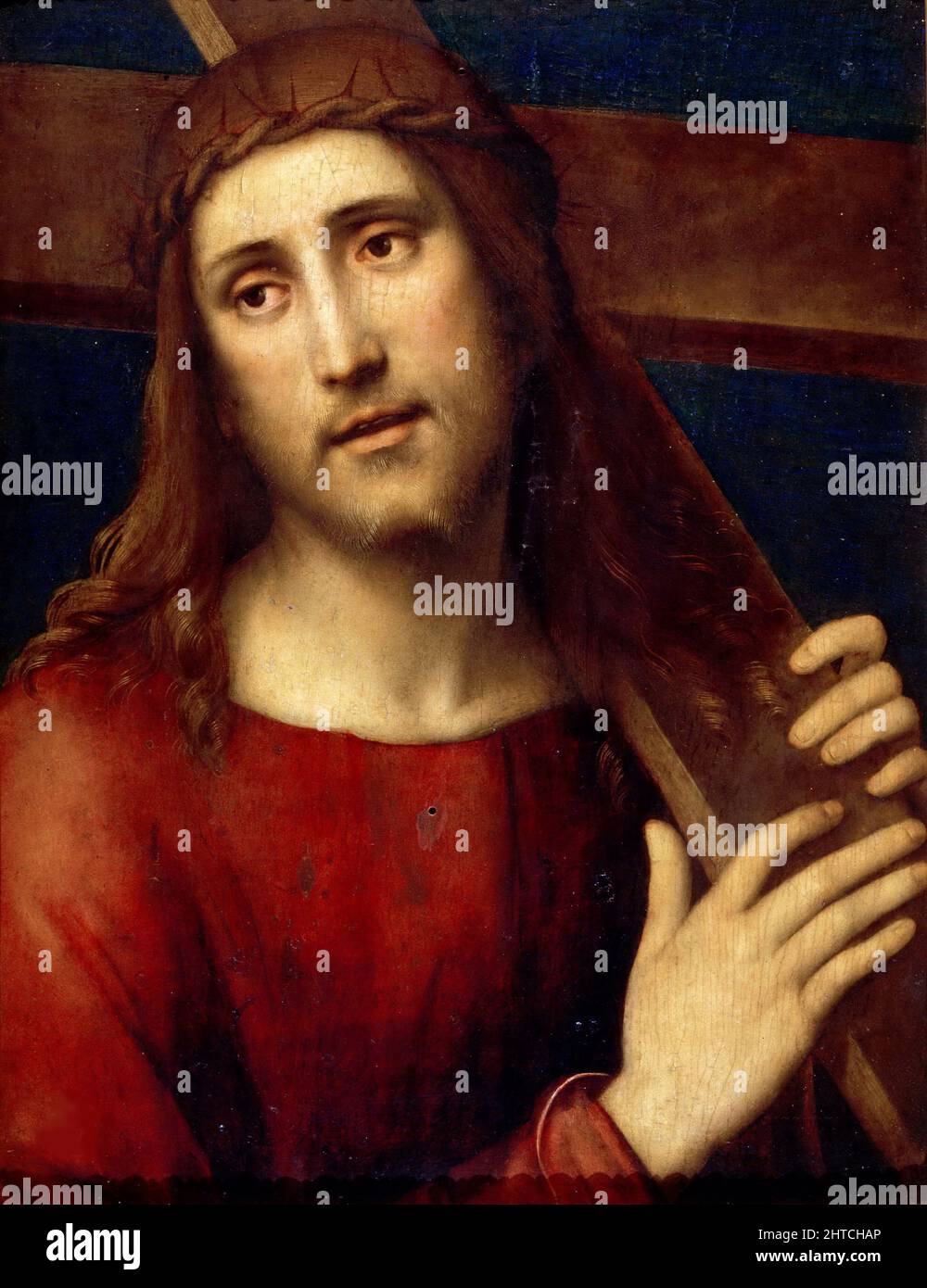 Cristo che porta la Croce, ca 1500-1510. Trovato nella Collezione dell'Accademia Carrara di Bergamo. Foto Stock