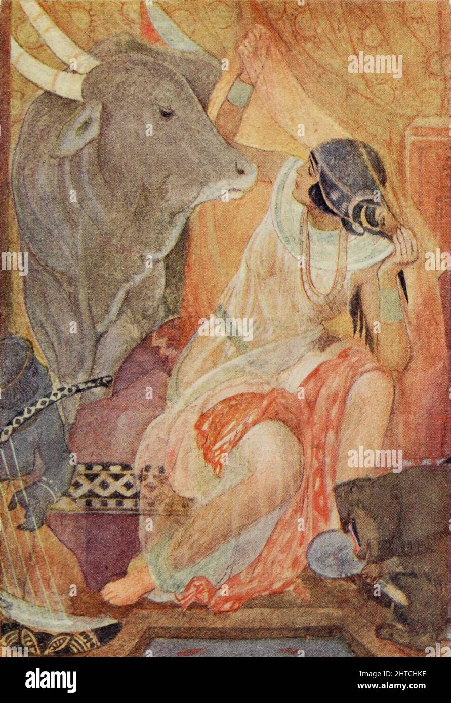 Chi sei? Di Evelyn Paul dal libro ' Miti e leggende : antico Egitto ' di Lewis Spence, pubblicato Boston : D.D. Nickerson 1910 Foto Stock