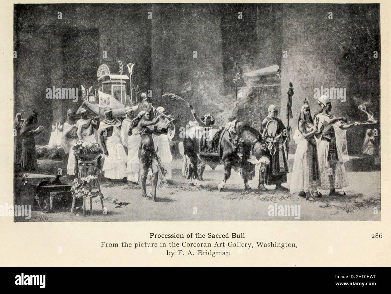 Processione della Bolla Sacra dal libro 'Miti e leggende : antico Egitto ' di Lewis Spence, pubblicato Boston : D.D. Nickerson 1910 Foto Stock