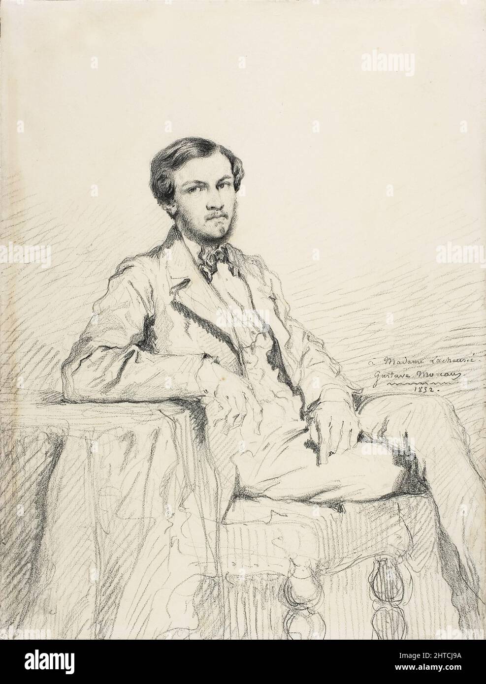 Ritratto del compositore EUG&#xe8;ne Lacheuri&#xe9;, 1852. Collezione privata. Foto Stock