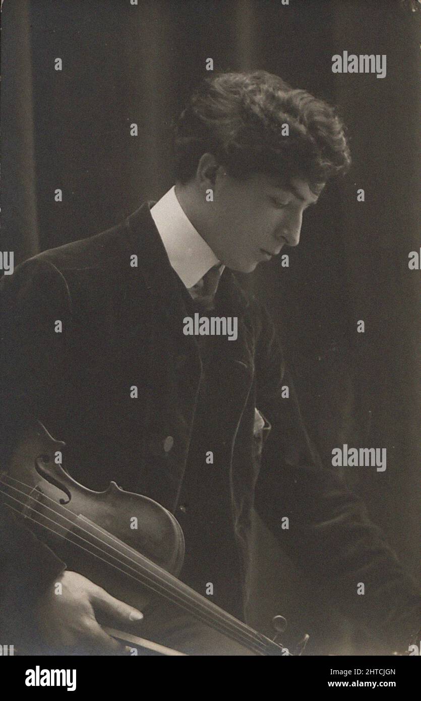 Ritratto del violinista e compositore Paul Kochanski (1887-1934), 1907. Collezione privata. Foto Stock