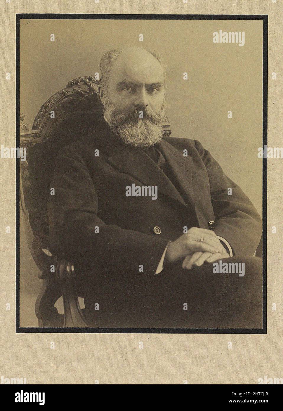 Ritratto del pianista e compositore Sergei Mikhailovich Lyapunov (1859-1924). Collezione privata. Foto Stock