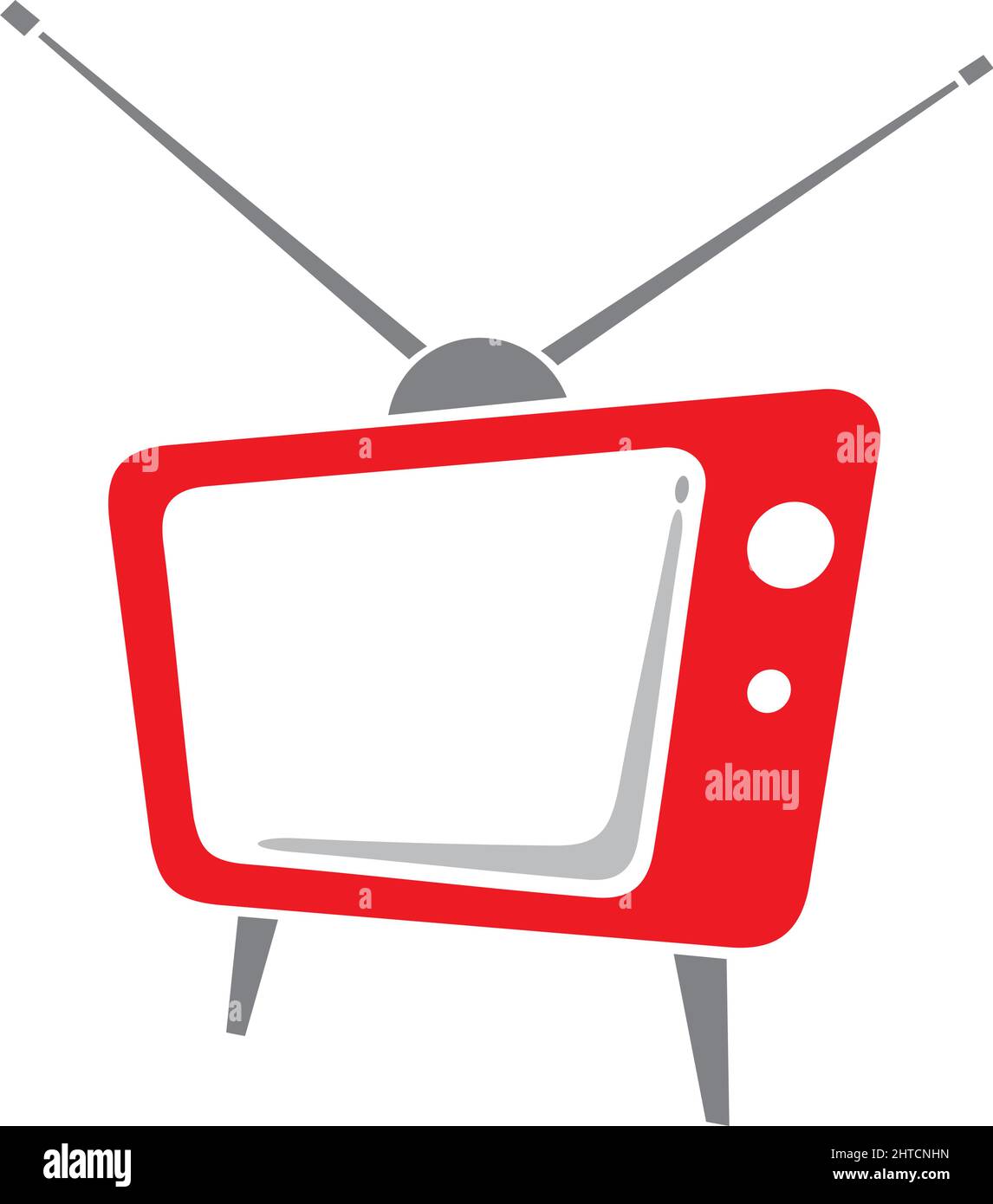 TV retrò illustrazione vettoriale Illustrazione Vettoriale