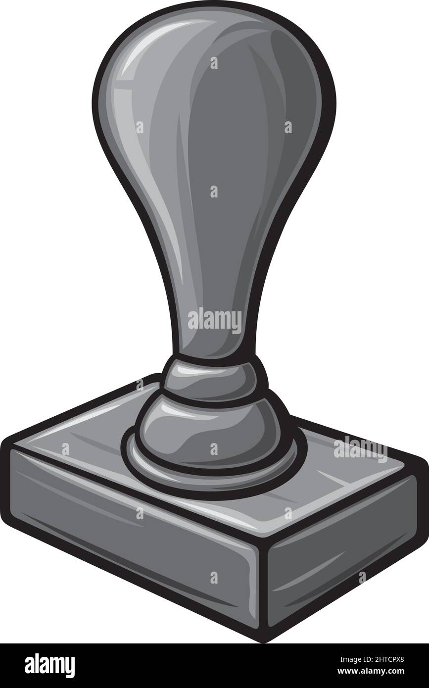 Illustrazione del vettore del timbro in gomma nera Illustrazione Vettoriale