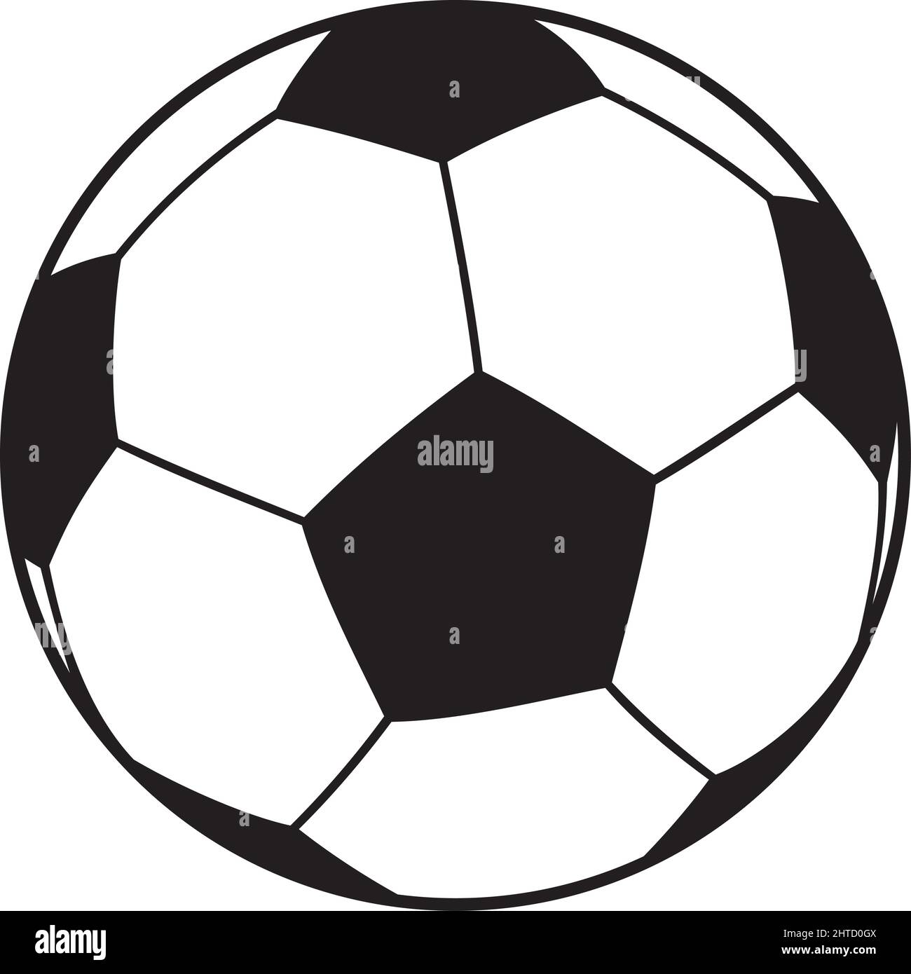 Illustrazione vettoriale della palla da calcio (calcio) Illustrazione Vettoriale