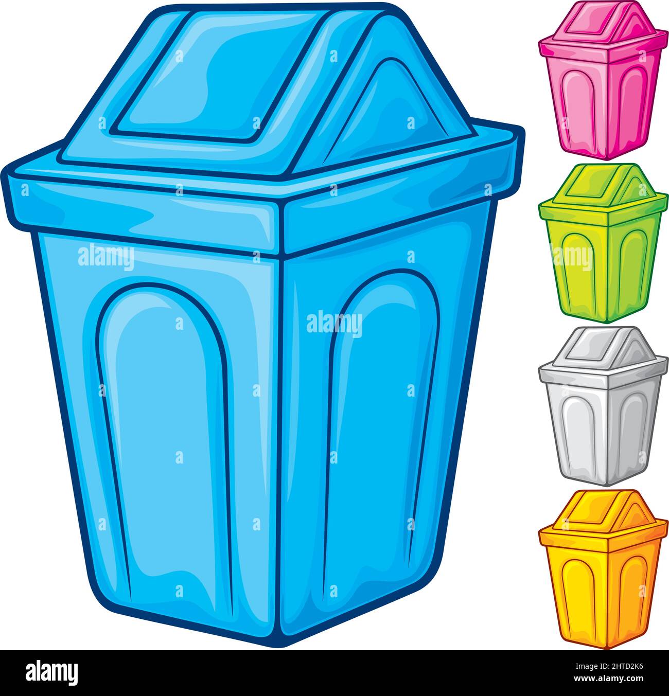Illustrazione vettoriale del cestino Illustrazione Vettoriale