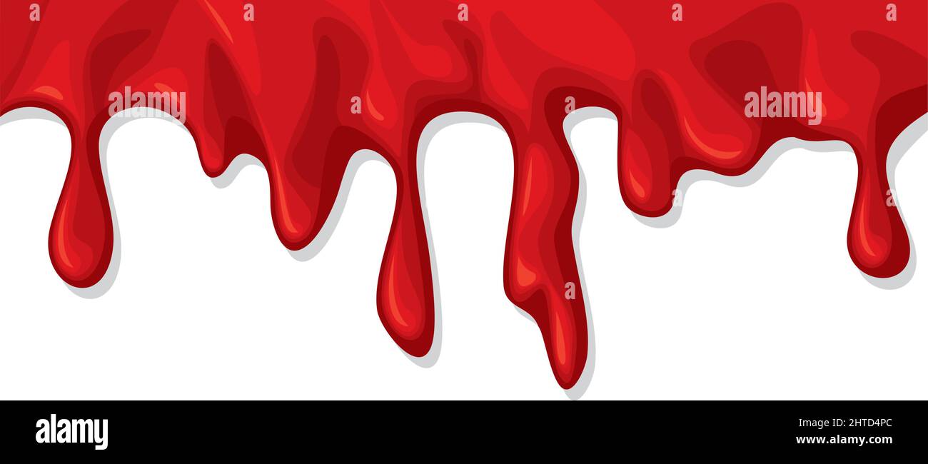 Illustrazione vettoriale del gocciolamento di sangue (flusso) Illustrazione Vettoriale
