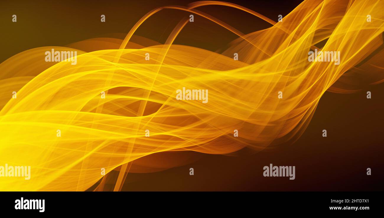 Tecnologia incandescente linee flashy marrone colori astratto moderno Wallpaper Foto Stock