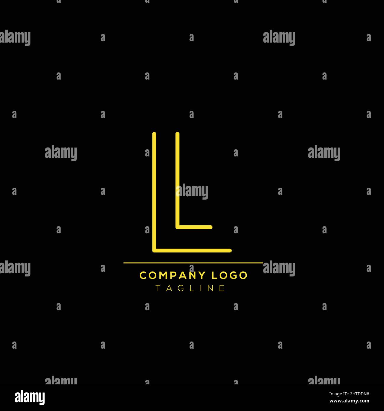 L modello simbolo vettore icona monogramma logo Illustrazione Vettoriale