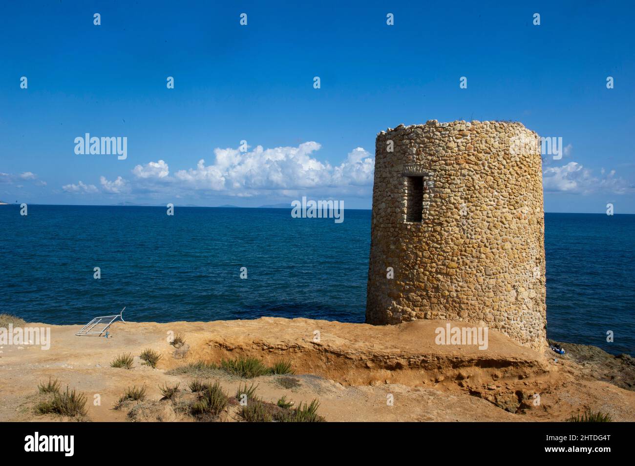 Europa, Italia, Sardegna, Porto Torres, Torre Abbacurrente Foto Stock