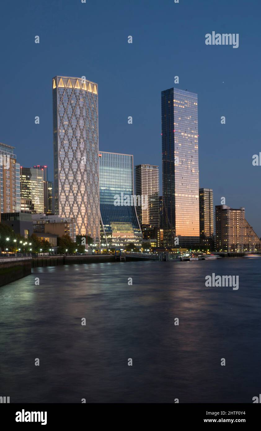 Regno Unito, Inghilterra, Londra, Canary Wharf Westferry Circus Foto Stock