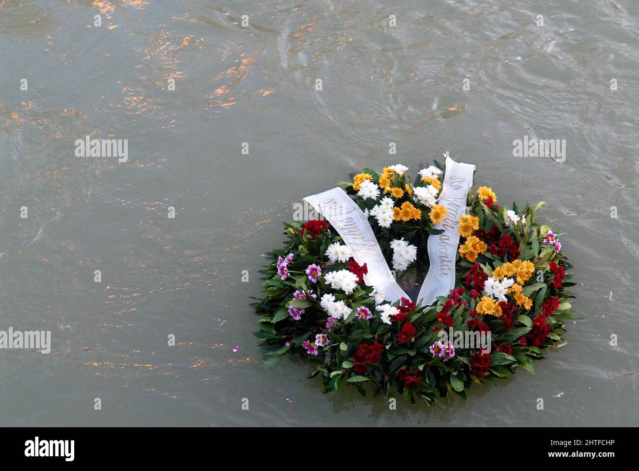 Roma, Italia 31/03/2007: Processione anti-aborto fiaccolata da Militia Christi, isola di Tiberina. ©Andrea Sabbadini Foto Stock