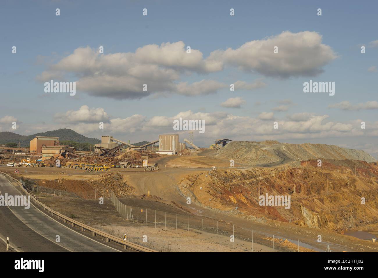 Miniere a cielo aperto di Riotinto Huelva Spagna Foto Stock