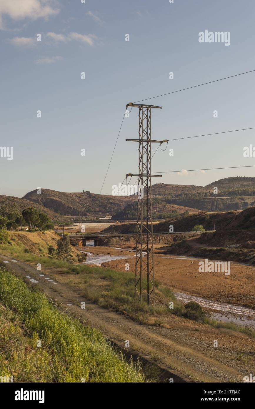 Miniere a cielo aperto di Riotinto Huelva Spagna Foto Stock