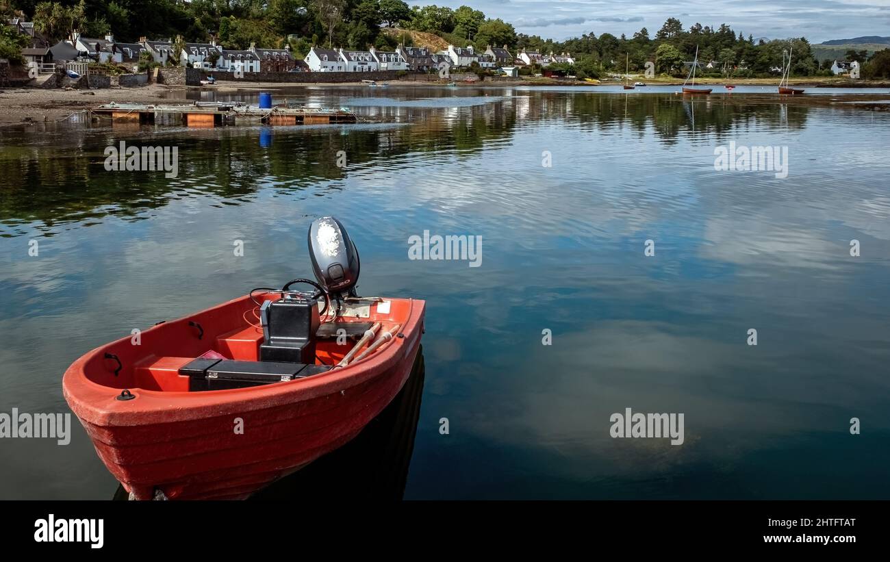 Barca a Plockton Foto Stock