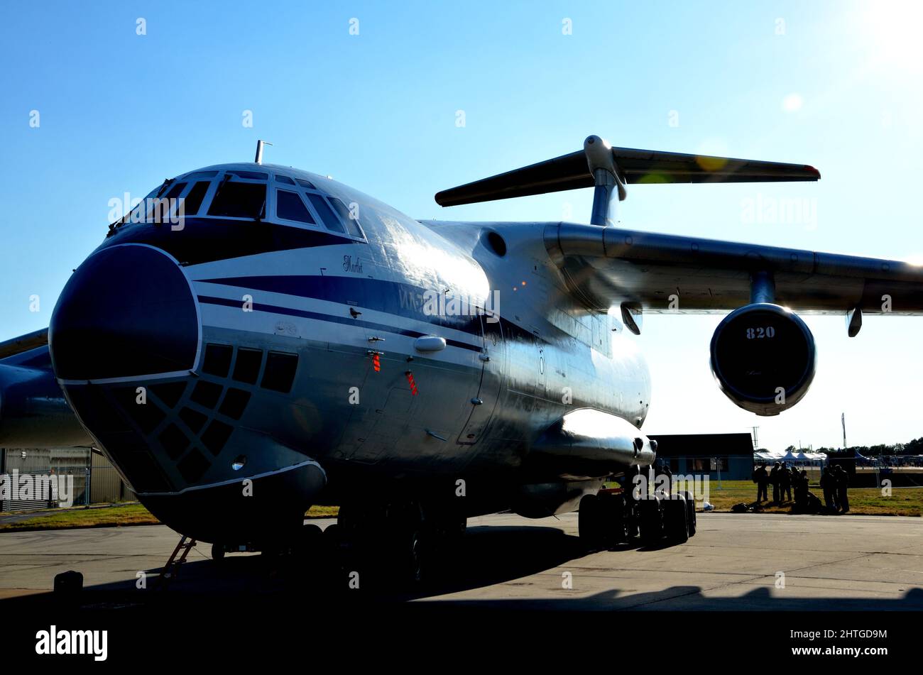 Aeronautica Ucraina Ilyushin il-76 velivolo di trasporto Foto Stock