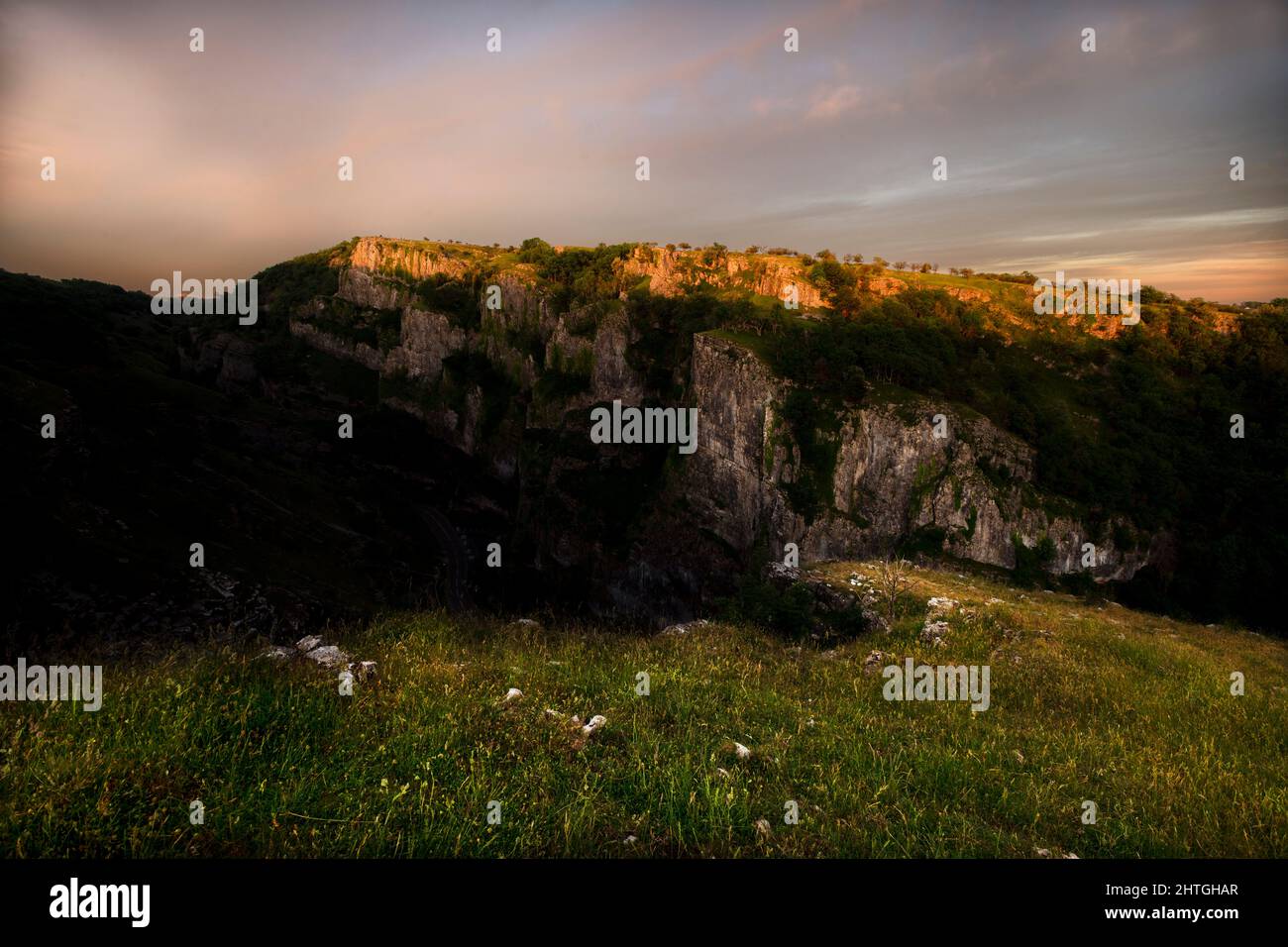 Cheddar Gorge in Somerset Foto Stock