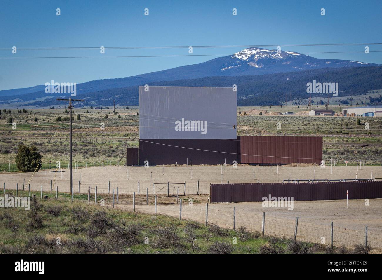 Silver Bow Twin Drive-in Theater fuori Butte, Montana Foto Stock