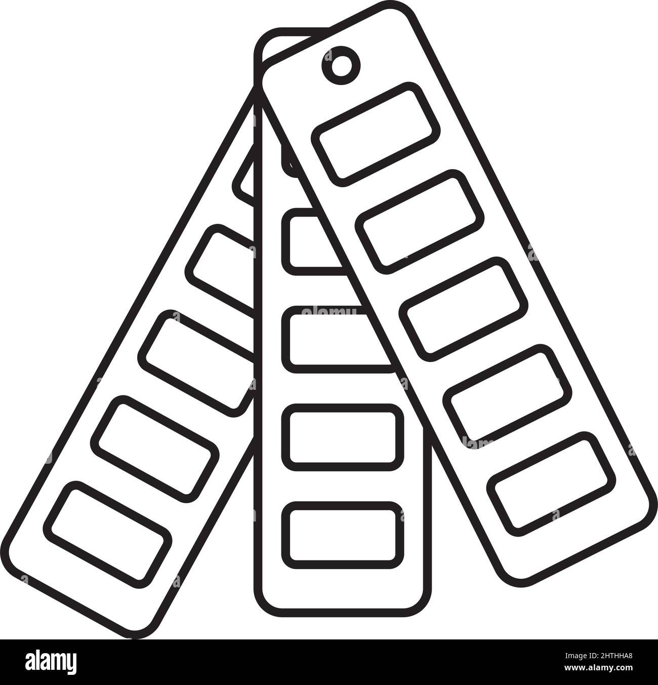 immagine dell'icona della tavolozza dei colori Illustrazione Vettoriale