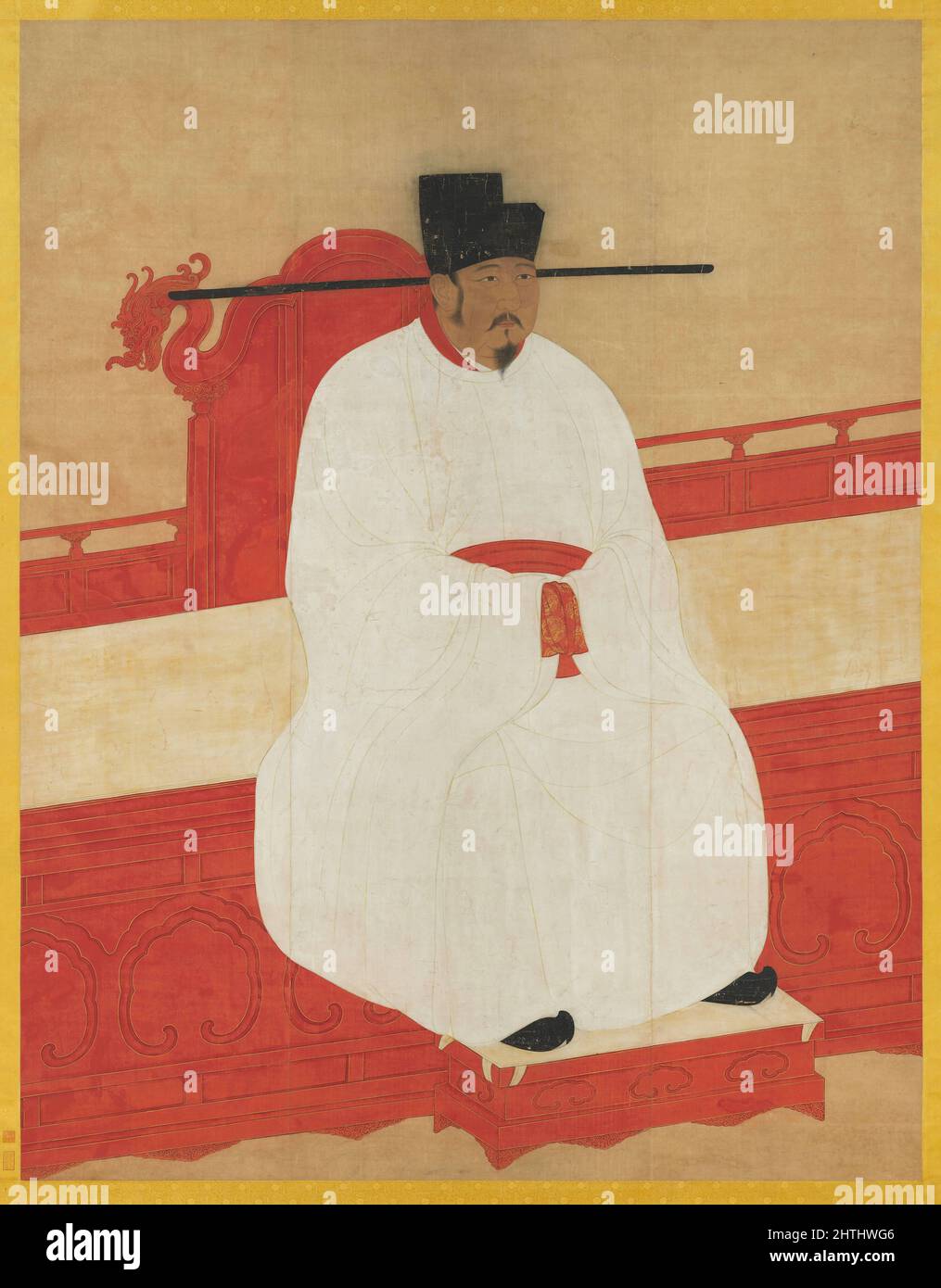 Ritratto di Yingzong of Song (1032-1067), il quinto imperatore della dinastia Song della Cina Foto Stock