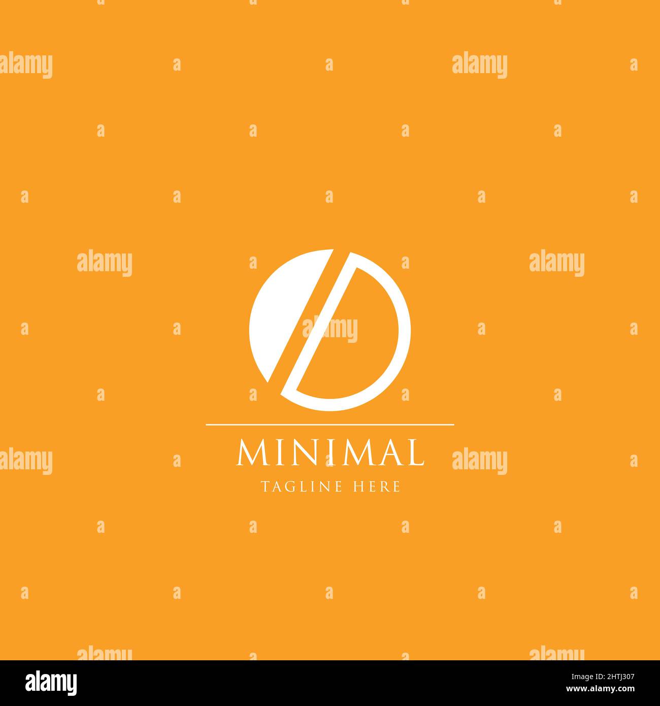 Logo moderno minimal Initial lettera o alfabeto business Illustrazione Vettoriale