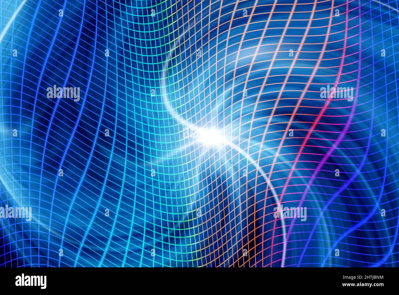 illustrazione delle onde gravitazionali Foto Stock