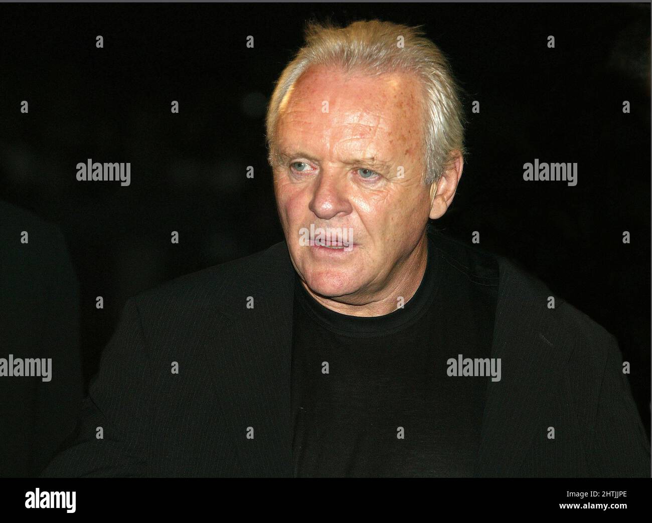Anthony Hopkins alla prima di The Human Stain a Venezia 30th ago 2003 Foto Stock
