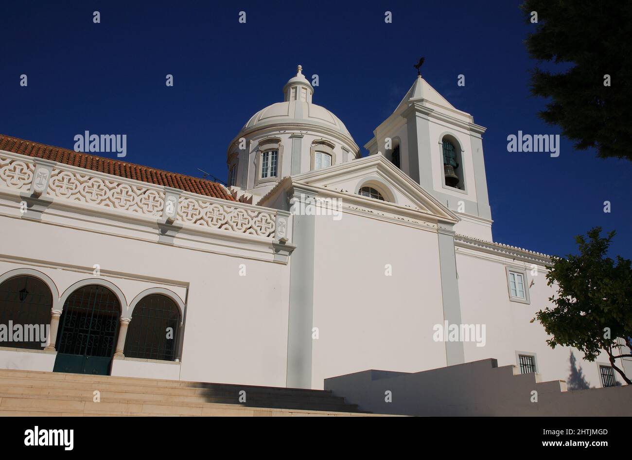 Hauptkirche, Igreja Matriz, von Castro Marim, Algarve, Portogallo Foto Stock