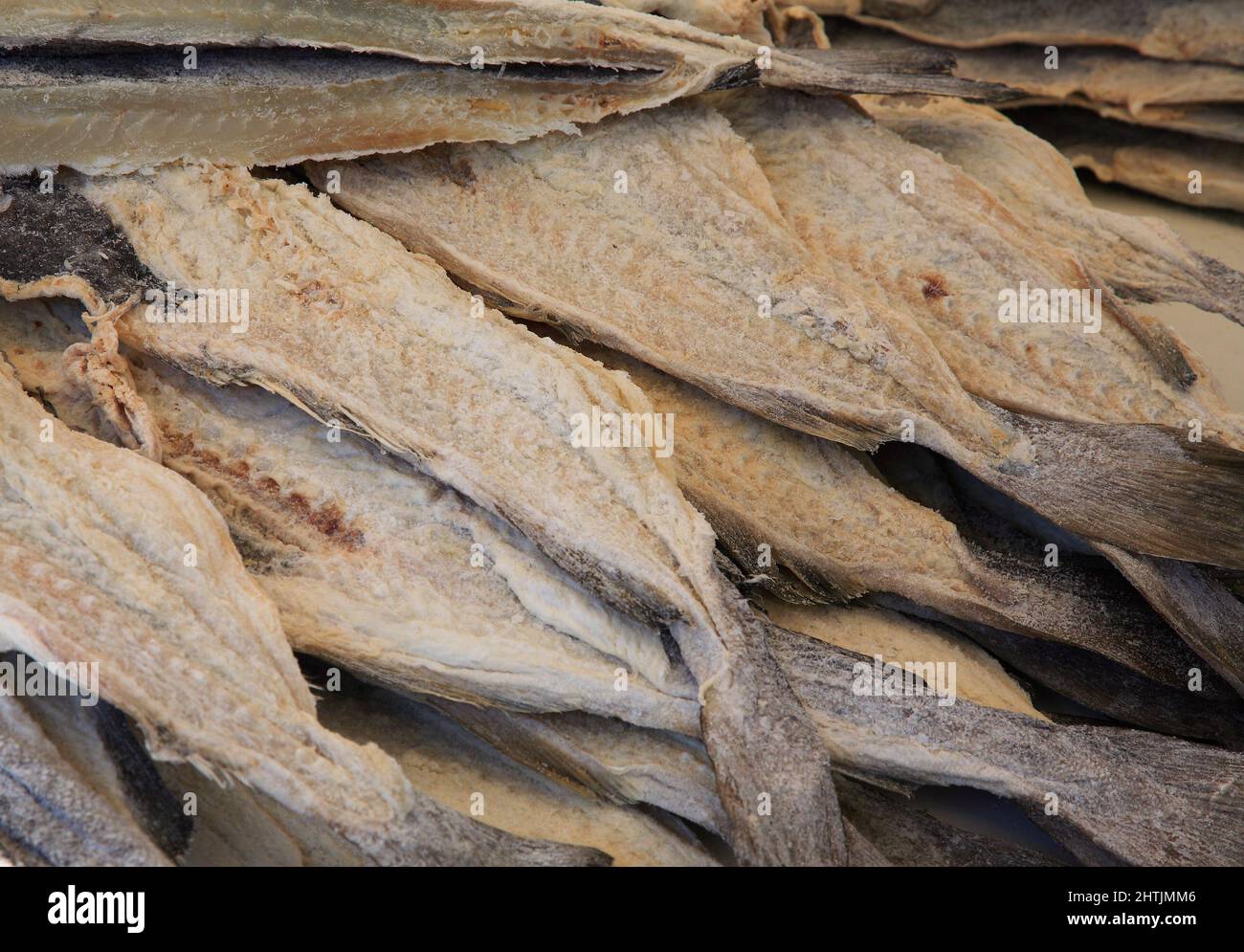 Getrockneter Stockfisch, Kabeljau, Bacalhau, Portogallo Foto Stock