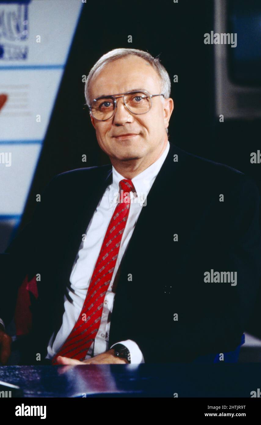 Fritz Pleitten, giornalista deutscher, von 1995 bis März 2007 Intendant des Westdeutschen Rundfunks, Ritratto von 1991. Fritz Pleitten, giornalista tedesco, dal 1995 Direttore Generale di Westdeutscher Rundfunk fino al marzo 2007, ritratto dal 1991. Foto Stock