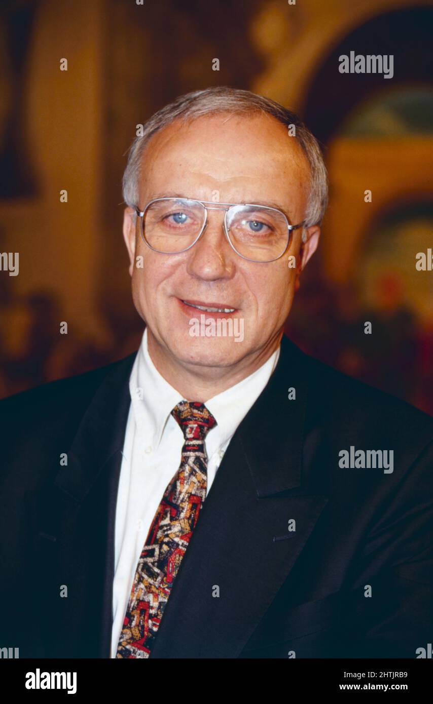 Fritz Pleitten, giornalista deutscher, von 1995 bis März 2007 Intendant des Westdeutschen Rundfunks, Ritratto von 1993. Fritz Pleitten, giornalista tedesco, dal 1995 Direttore Generale di Westdeutscher Rundfunk fino al marzo 2007, ritratto dal 1993. Foto Stock
