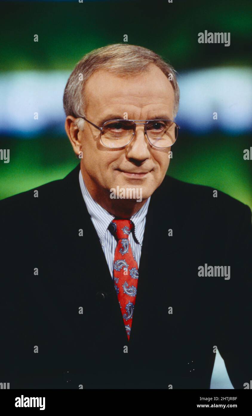 Fritz Pleitten, giornalista deutscher, von 1995 bis März 2007 Intendant des Westdeutschen Rundfunks, Ritratto von 1991. Fritz Pleitten, giornalista tedesco, dal 1995 Direttore Generale di Westdeutscher Rundfunk fino al marzo 2007, ritratto dal 1991. Foto Stock