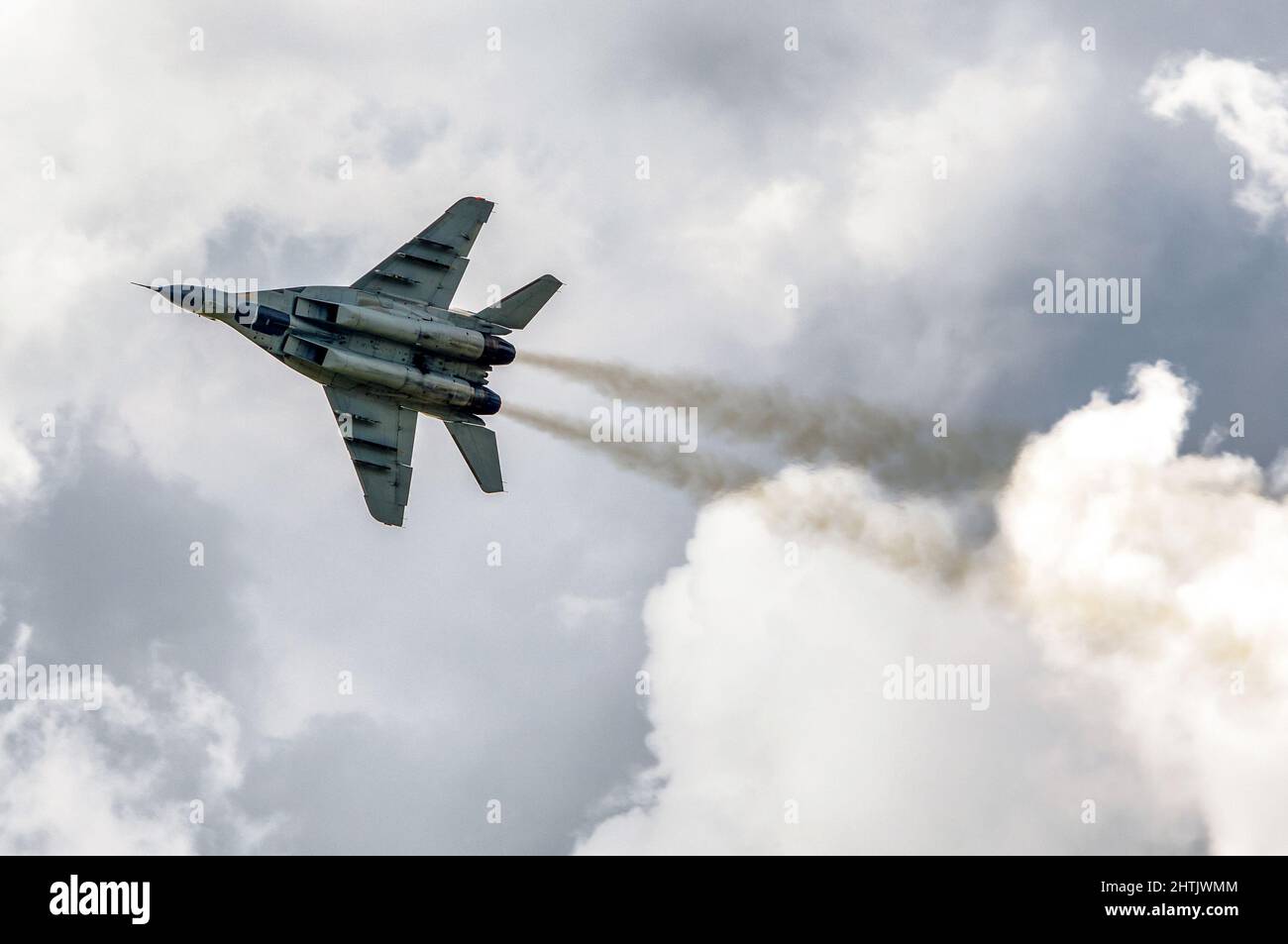 SLIAC, SLOVACCHIA - 27 AGOSTO 2017: MIG-29 fulcrum al salone aereo SIAF 2017 Foto Stock