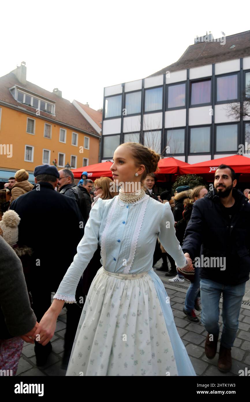 budapest,ungheria-marzo.15,2018:festa nazionale a budapest Foto Stock