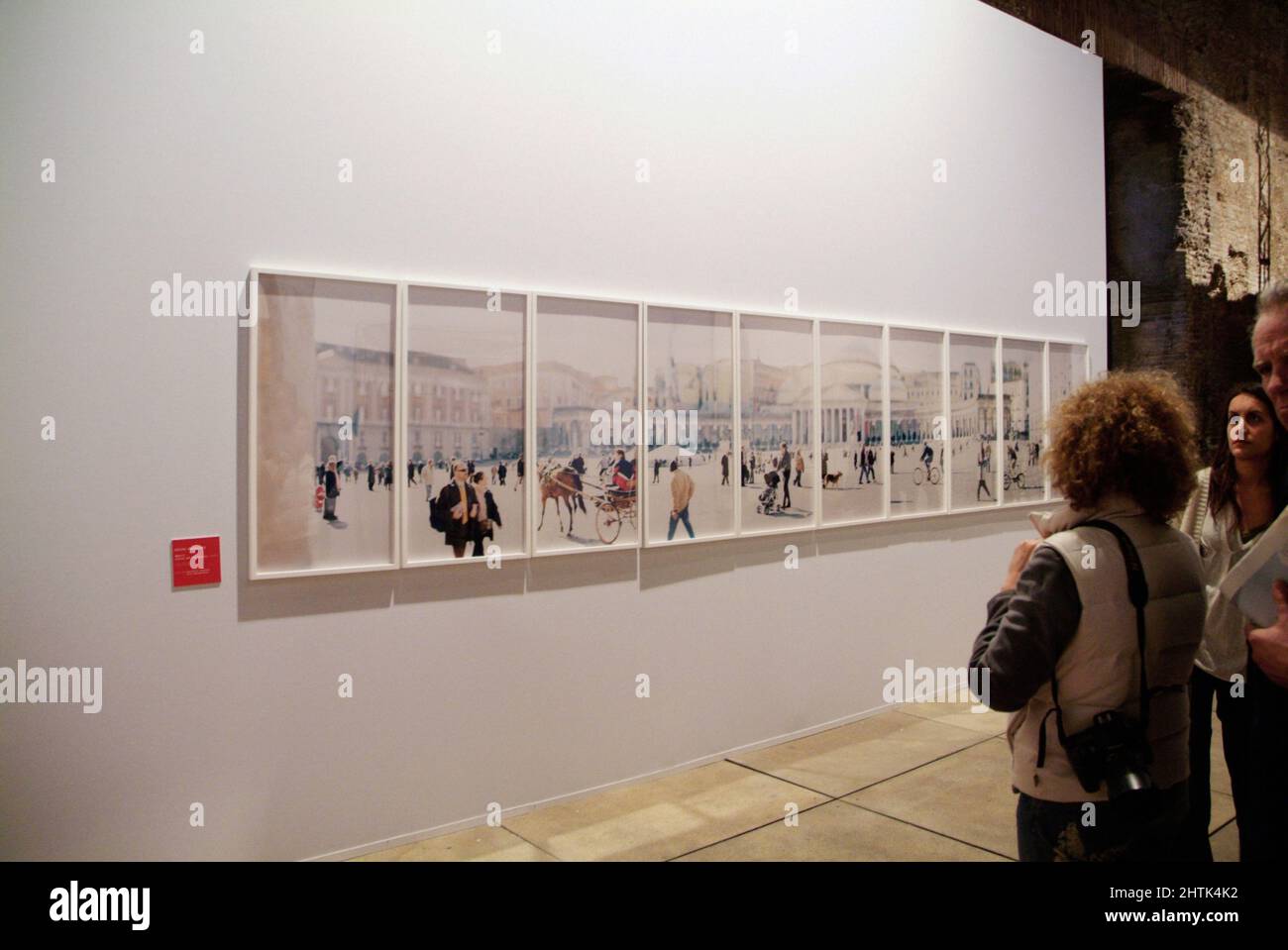 Olivio Barbieri opera d'arte, Mostra alle Terme di Diocleziano a cura di Achille Bonito Oliva, Roma Fiera d'Arte Contemporanea, Roma, Lazio, Italia Foto Stock