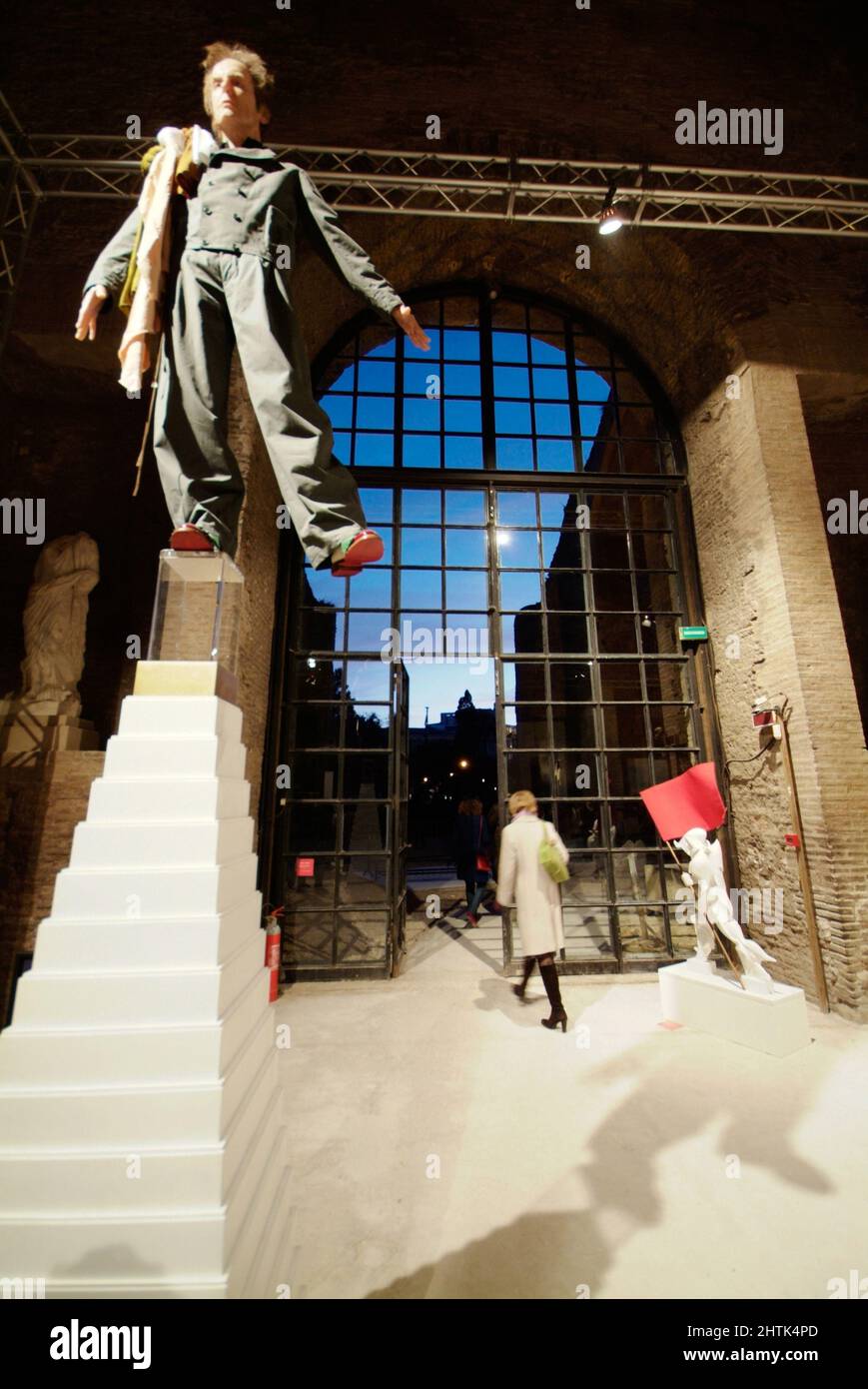 Per le esposizioni a Terme di Diocleziano a cura di Achille Bonito Oliva, Roma Fiera di Arte Contemporanea, Roma, lazio, Italy Foto Stock
