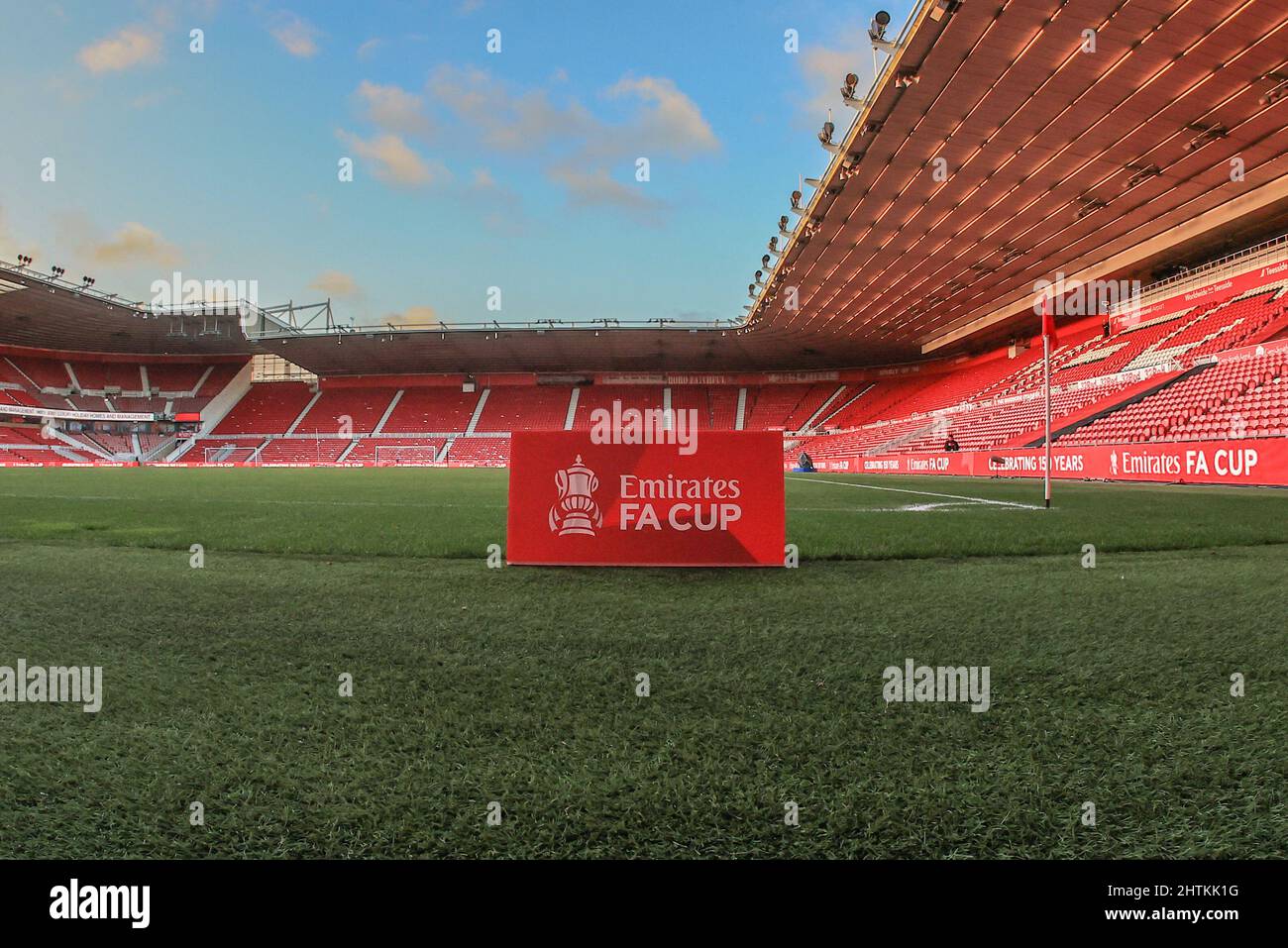 Middlesbrough, Regno Unito. 01st Mar 2022. Una visione generale del Riverside Stadium davanti a questa serata Emirates fa Cup Fifth Round, Middlesbrough contro Tottenham Hotspur a Middlesbrough, Regno Unito il 3/1/2022. (Foto di Mark Cosgrove/News Images/Sipa USA) Credit: Sipa USA/Alamy Live News Foto Stock