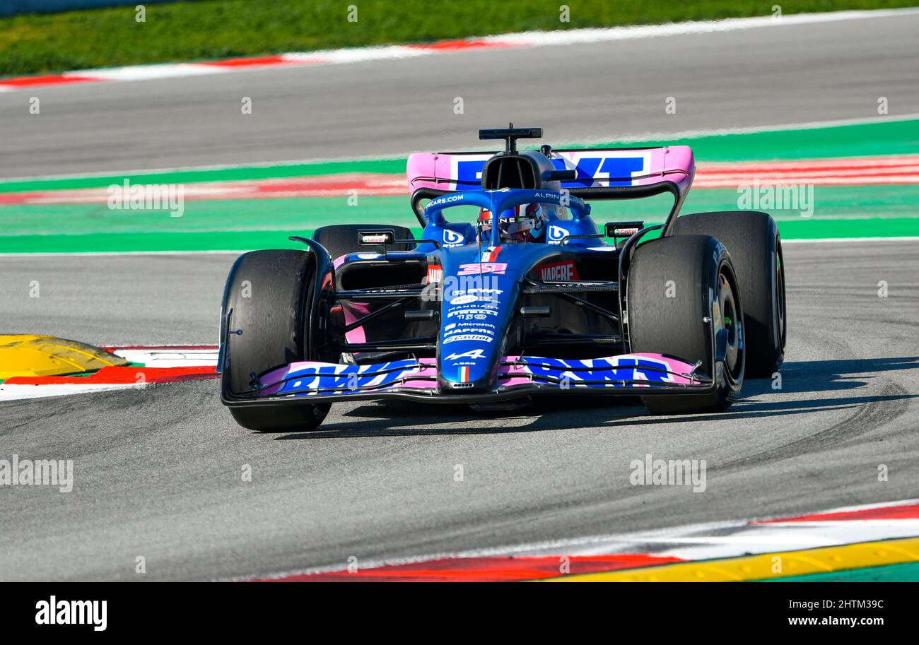 Circuit de Barcelona-Catalunya, Montmelo, Spagna, 23,2.2022, Motorsport: Formula 1 Stagione 2022, prove pre-stagione - Esteban OCON (fra), BWT Alpine Foto Stock