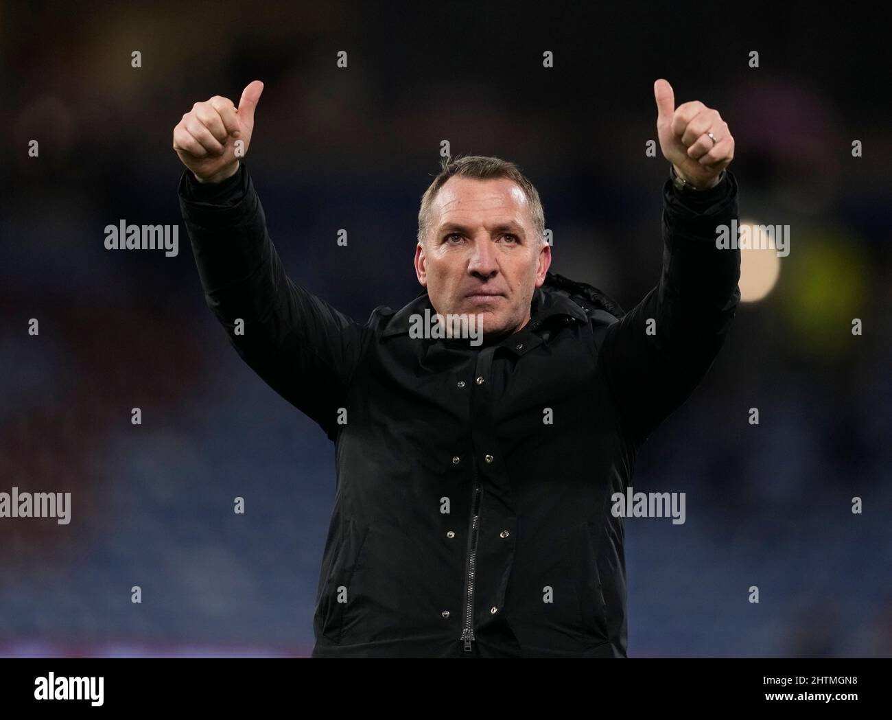 Burnley, Inghilterra, 1st marzo 2022. Il direttore di Brendan Rogers di Leicester City durante la partita della Premier League a Turf Moor, Burnley. Il credito d'immagine dovrebbe leggere: Andrew Yates / Sportimage Credit: Sportimage/Alamy Live News Foto Stock