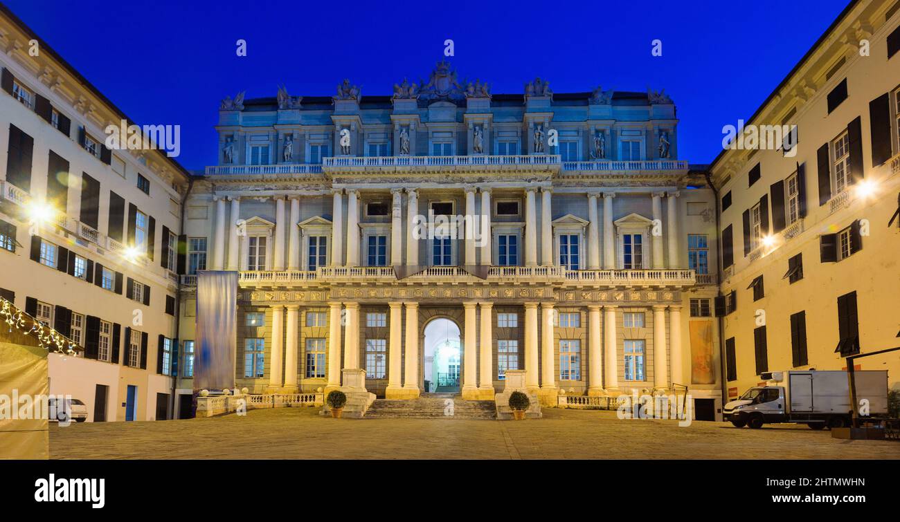 Palazzo o Palazzo Ducale, edificio storico di Genova Foto Stock