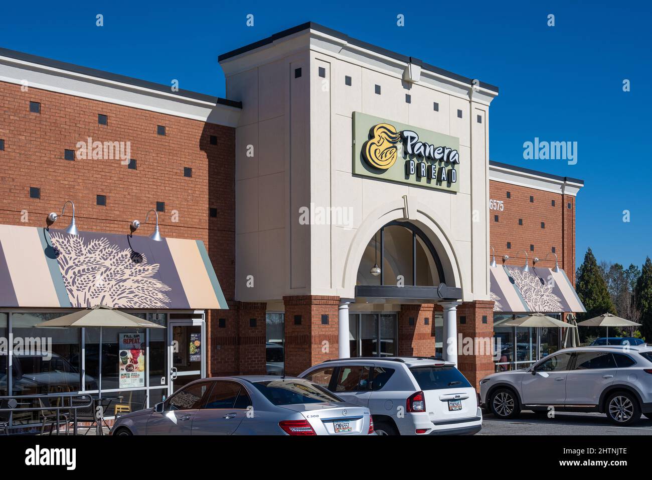 Panera Bread fast informale panificio-caffetteria ristorante a Duluth, Georgia, appena a nord-est di Atlanta. (USA) Foto Stock