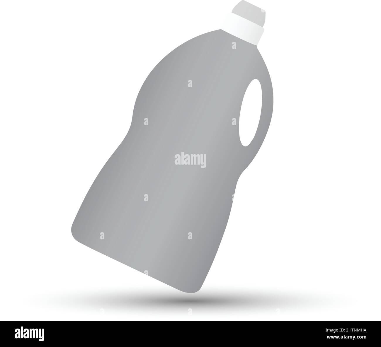 Flacone in plastica per detersivo liquido, detergente, candeggina o ammorbidente per tessuti Illustrazione Vettoriale