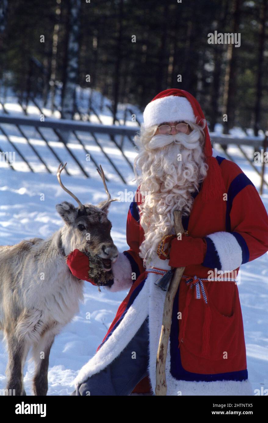 ( laconie finlande pere noel) Foto Stock