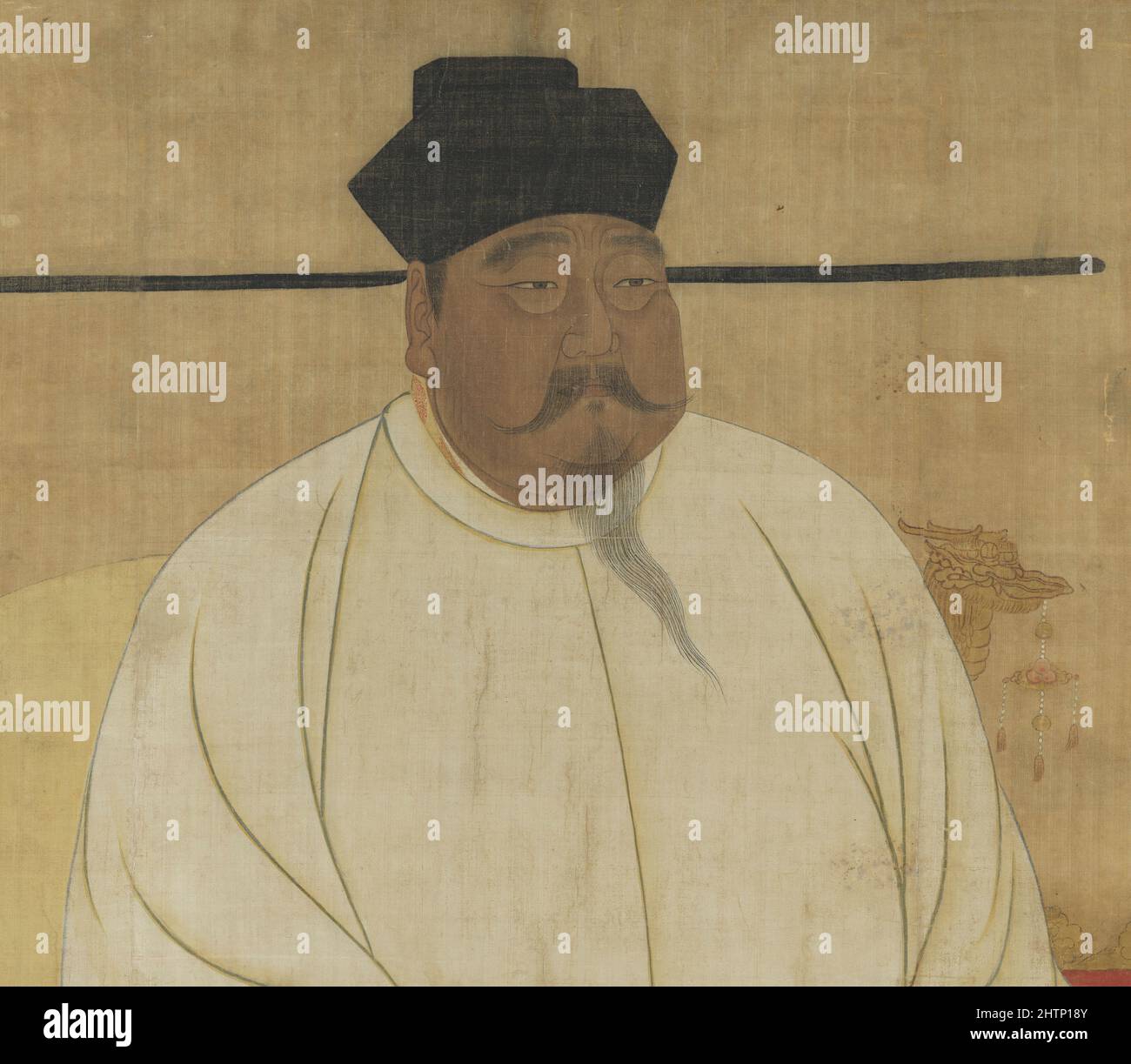 Ritratto dell'imperatore Taizu di Song (927 - 976), il fondatore e primo imperatore della dinastia Song della Cina Foto Stock