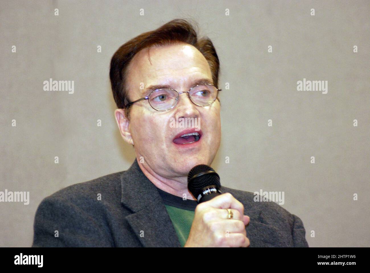 Attore di voce americano, comico, impressionista & musicista, Billy West, conosciuto per Bugs Bunny in Space Jam, Ren & Stimpy Show, Futurama, spitting Image. Foto Stock